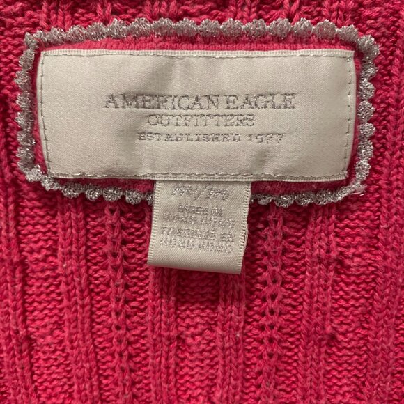 Y2K Vintage American Eagle Cable Knit Sweater - Picture 4 of 7